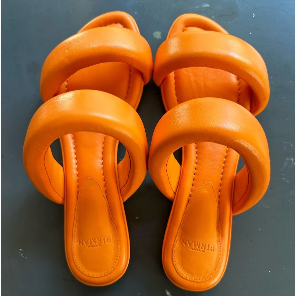 Brand new orange Sandal great for summer . - Picture 2 of 2